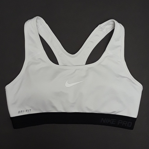 Nike Other - Nike Pro Dry-Fit White Sport Bra Size Small
